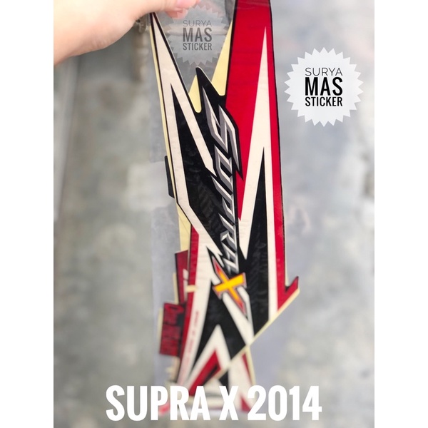 stiker striping supra x 2014 les bodi motor honda supra x 125