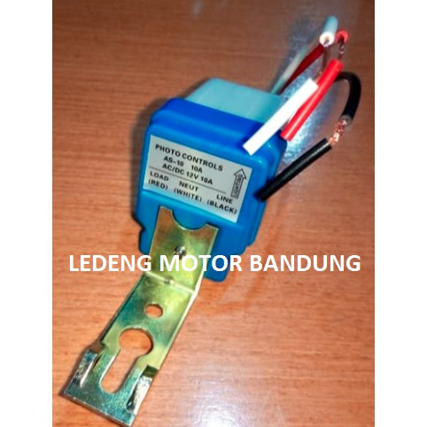 Photocell 10a Sensor Cahaya Lampu Otomatis Fotocell On Off Siang Malam