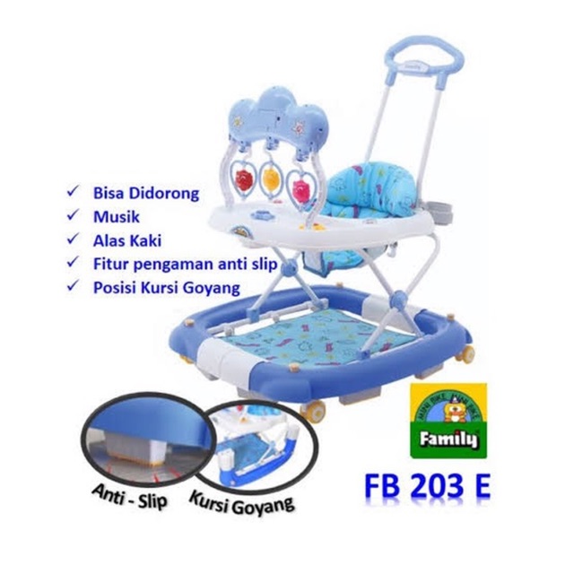 Babywalker Family 203 E bisa Ayunan Rocking Baby Walker