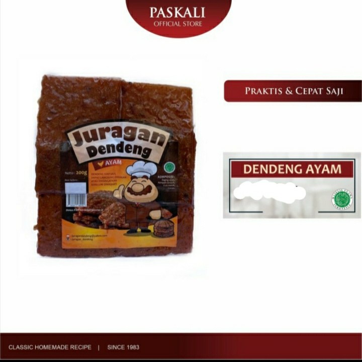 

Dendeng Ayam Juragan 2 pcs Original PD PASIRKALIKI PASKAL Bandung/GOOD ENAK