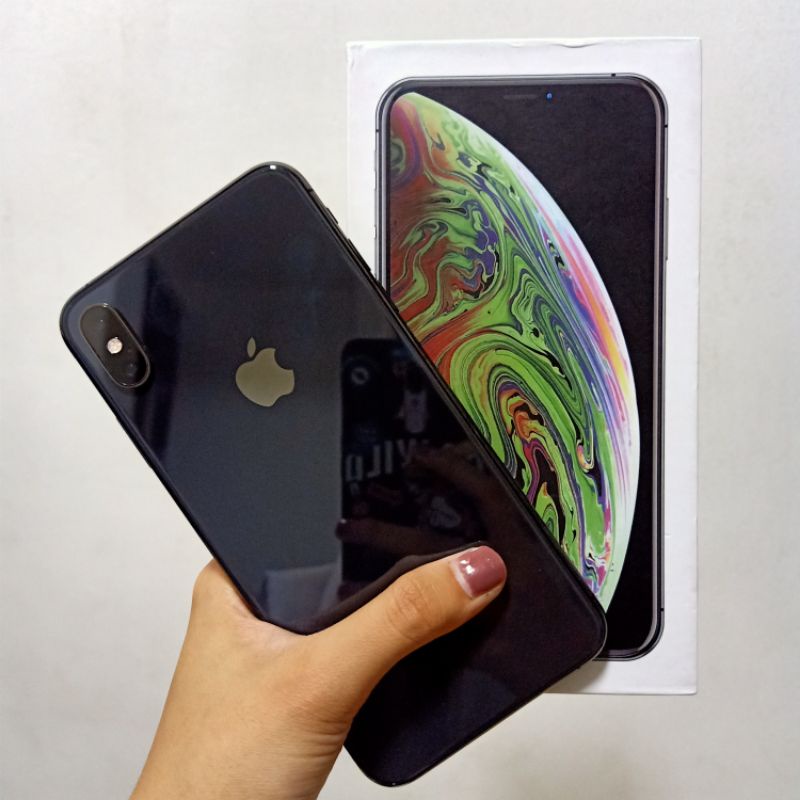 IPHONE XS MAX 64GB INTER SUPER ISTIMEWA MULUS NO MINUS GARANSI JAMINAN IMEI ANTI BLOK