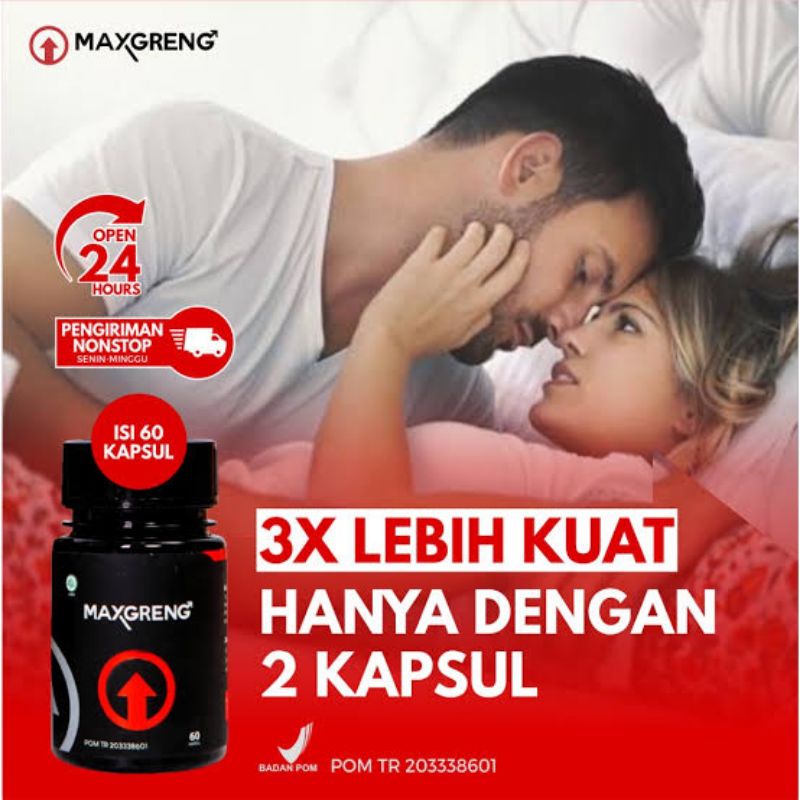 Maxgreng Asli Original 100% Obat Herbal Kuat Stamina Tahan Lama Efektif BPOM