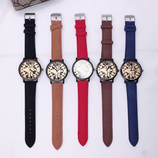 ✅COD JAM TANGAN QUARTZ ANTI AIR KOREA GAYA STRAP KULIT JAM TANGAN WANITA JAM TANGAN PRIA M26