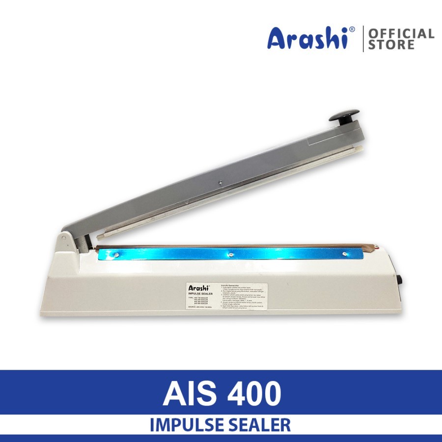 Arashi Hand Sealer PFS 400 40 CM Arashi AIS-400 Impulse Sealer AIS 400 Alat Segel Sealer Sealing AIS400 Hand Impulse Sealer