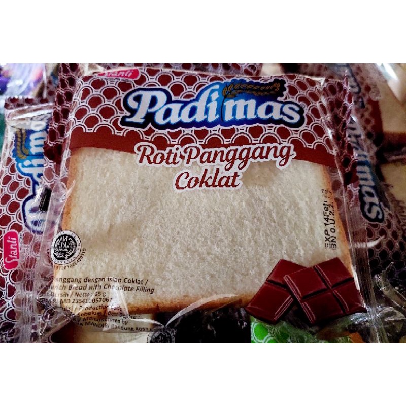 Padimas Roti Panggang / Padimas Ropang 65 gr-Cokelat
