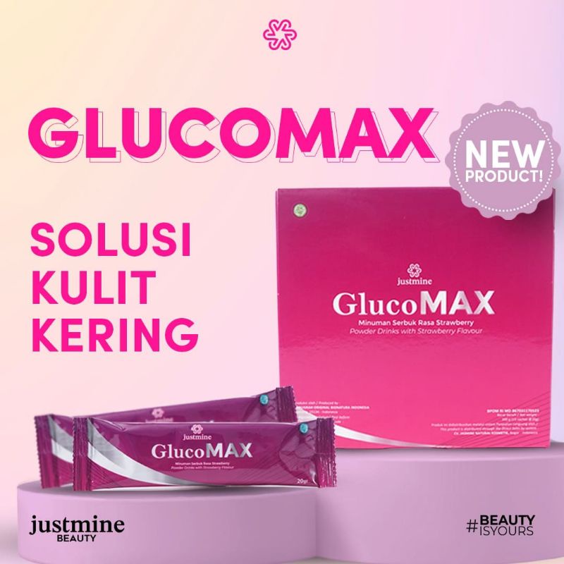 

JUSTMINE Beauty GlicoMAX minuman susu pemutih dan pencerah kulit wajah