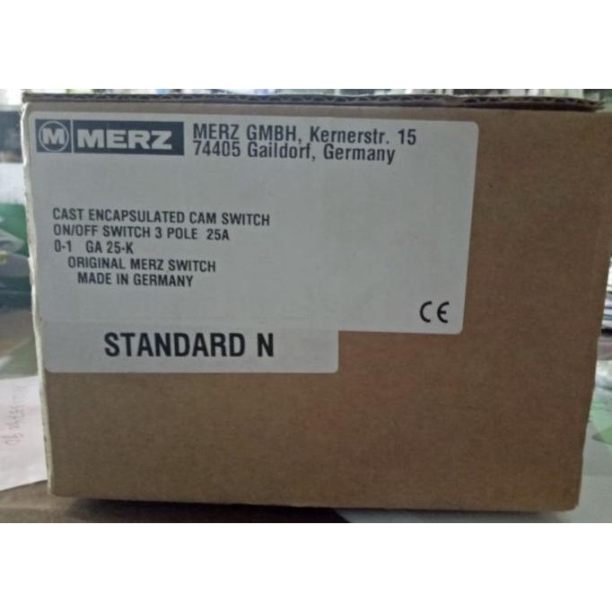Mantap Ohm Saklar / Cam Starter / Cos Merz 3 Pole 3P Ga 25A 25 A Ampere Sale