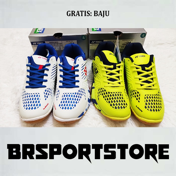 Sepatu Yonex Super Ace 8 + Pakaian