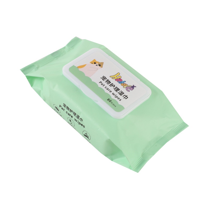 Hahale Tissue Basah Non Alkohol 80 Pcs Pet Care Wipe Untuk Anjing dan Kucing