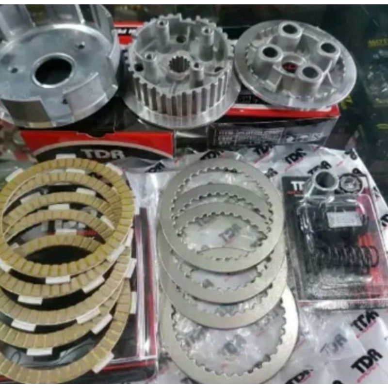 Rumah kopling TDR YAMAHA VEGA ZR JUPITER Z NEW Z 1 ZR Z1 FORCE 4T KAKI 4 komplit set kampas per kopl