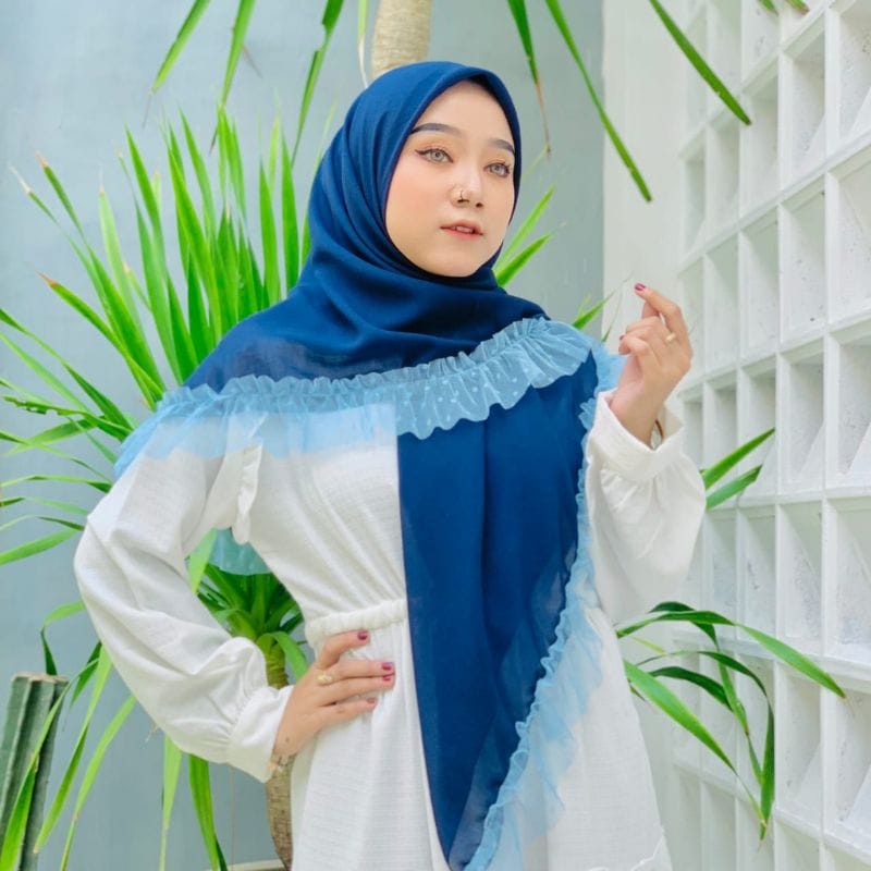 SEGIEMPAT BELLASQUARE DOTY/BELLASQUARE REMPEL DOTY/SEGIEMPAT BELLA RAPUNZEL HIJAB RUFFLE SQUARE