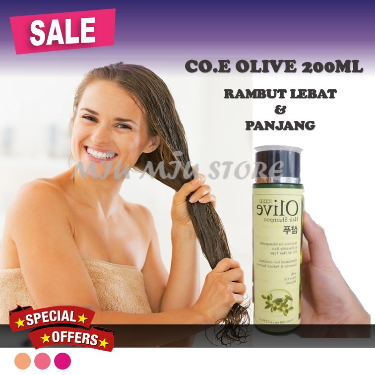 Sampo Pemanjang Rambut / Pria Dan Wanita / Olive Shampoo 200 ML BPOM / NUTRISI RAMBUT ROTOK