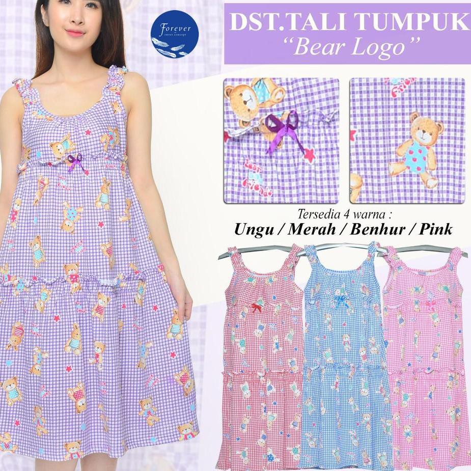 BARU >> Daster Tanpa Lengan Karet Forever ☺⓻