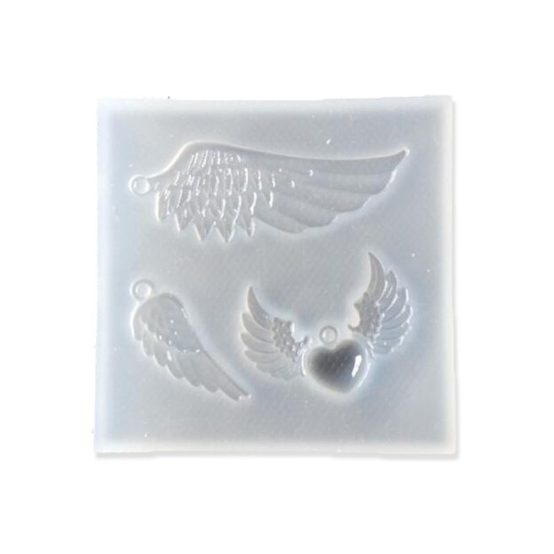 SIY  Crystal Epoxy Resin Mold Angel Wing Shape Casting Silicone Mould Handmade DIY Crafts Jewelry Making Tool