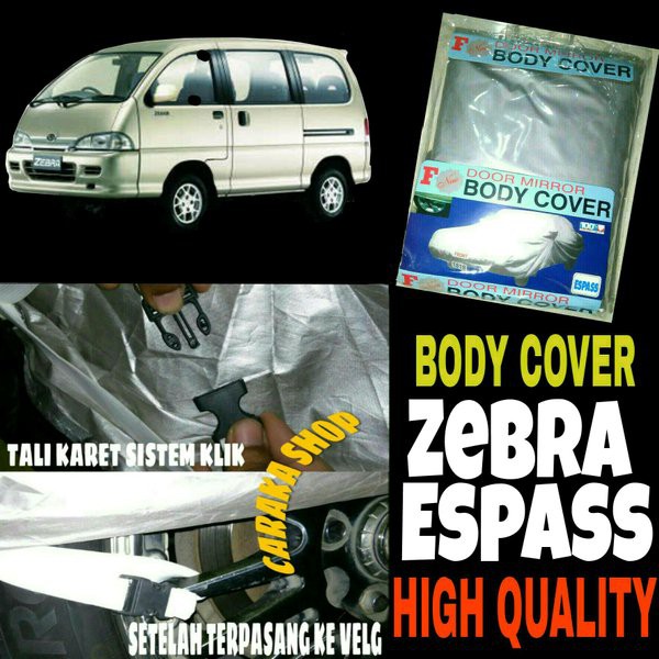 Zx90s Sarung Penutup Espass Body Cover Zebra Espas Minibus Sarung