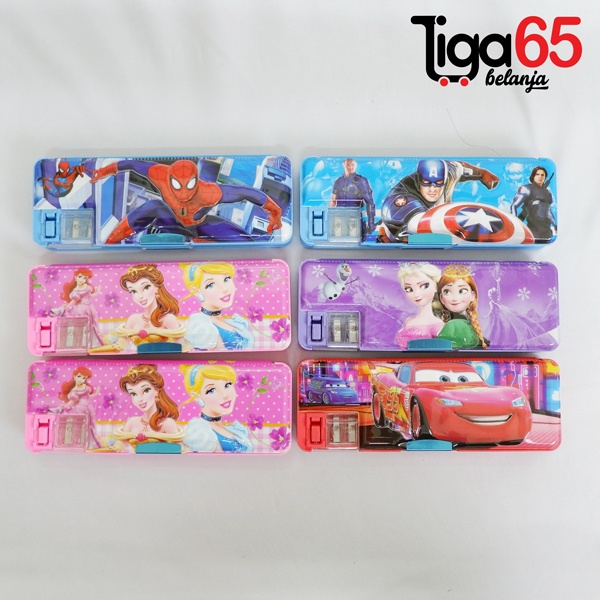 365 PENCIL CASE #40786 Tempat Pensil / Pouch Penyimpanan Besar / Pencil Case Magnet