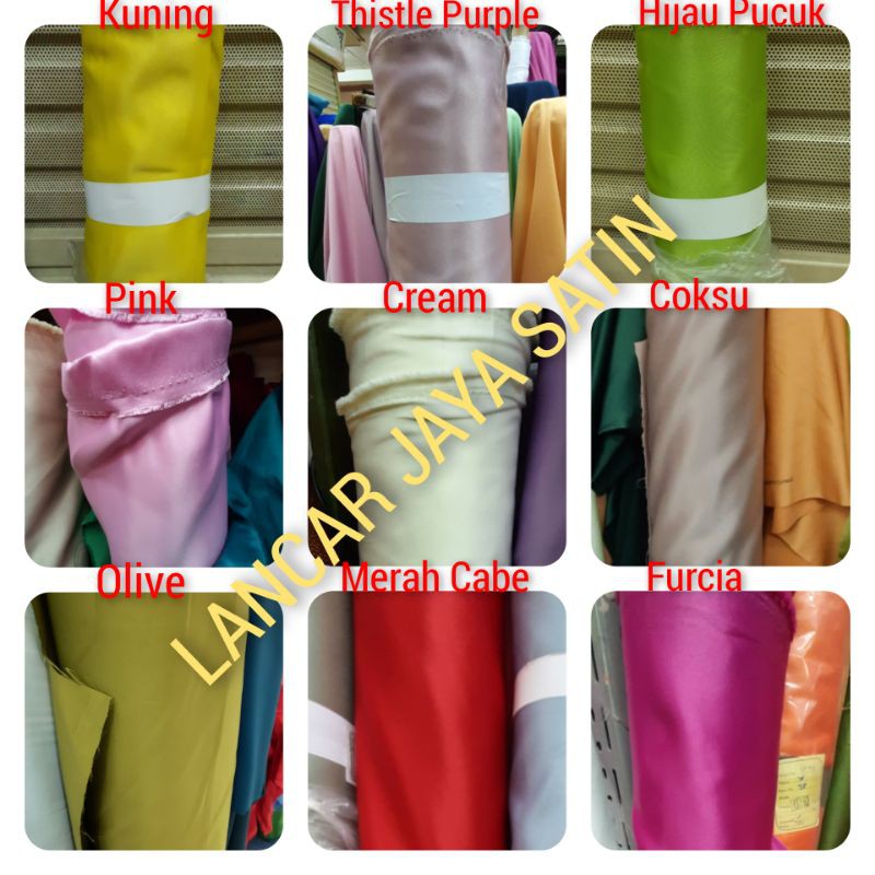 BAHAN BRIDAL / Bahan Santin Bridal / Bahan Bridal Premium / Bahan Bridal Dutches / Bahan Tafeta Bridal