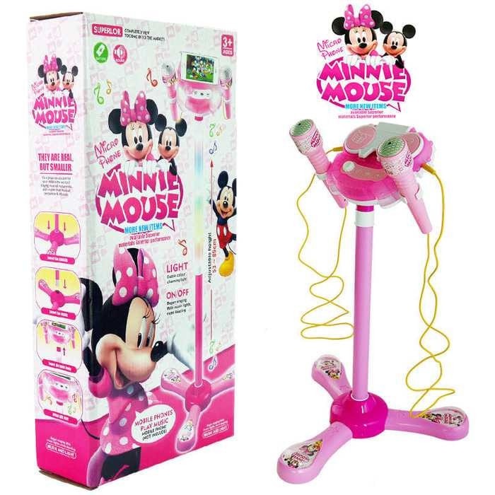 Mainan Microphone Double Layar Depan Hp Anak Frozen/Mickey/Hello Kitty _Kindom