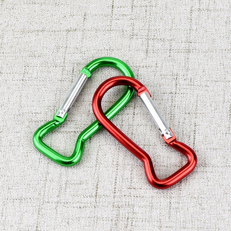 1pc Gantungan Kunci Carabiner Anti Hilang Bahan Aluminum Alloy Untuk Hiking / Camping