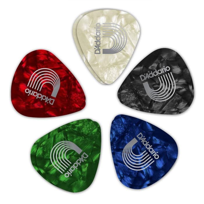 D'Addario Classic Pearl Celluloid Pick Gitar Ori USA