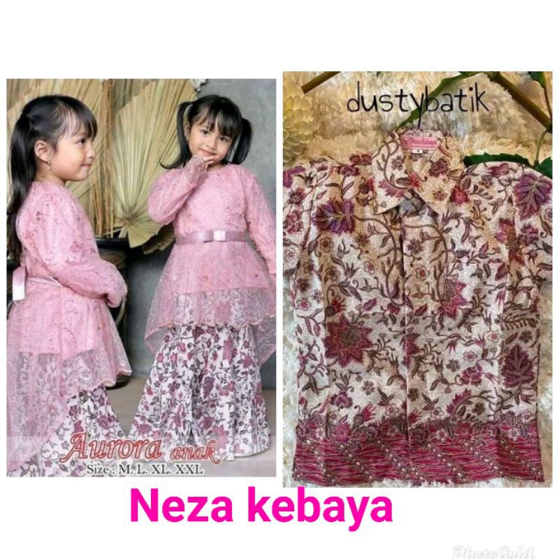 BESST SELEER SETELAN KEBAYA ANAK/COUPLE BATIK#BATIK ANAK