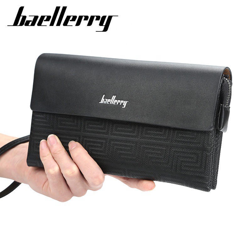 BAELLERRY N1921 Clutch Pria Bahan Kulit PU Leather Premium WATCHKITE WKOS