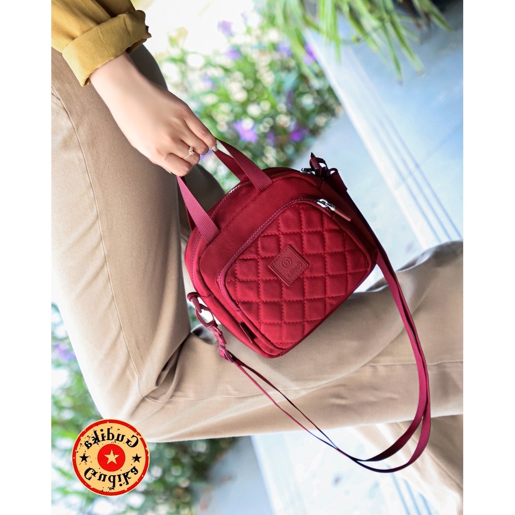 SALE GUDIKA 5092 Original - Tas Selempang Gudika Wanita Mini Kece Anti Air Import - Tas Wanita Selempang Bahu Kekinian Terbaru Bahan Nylon Waterproof - slingbag - tas mini - bag - cewek - fashion - branded - tas - slempang - ori - handbag - tas gudika bag