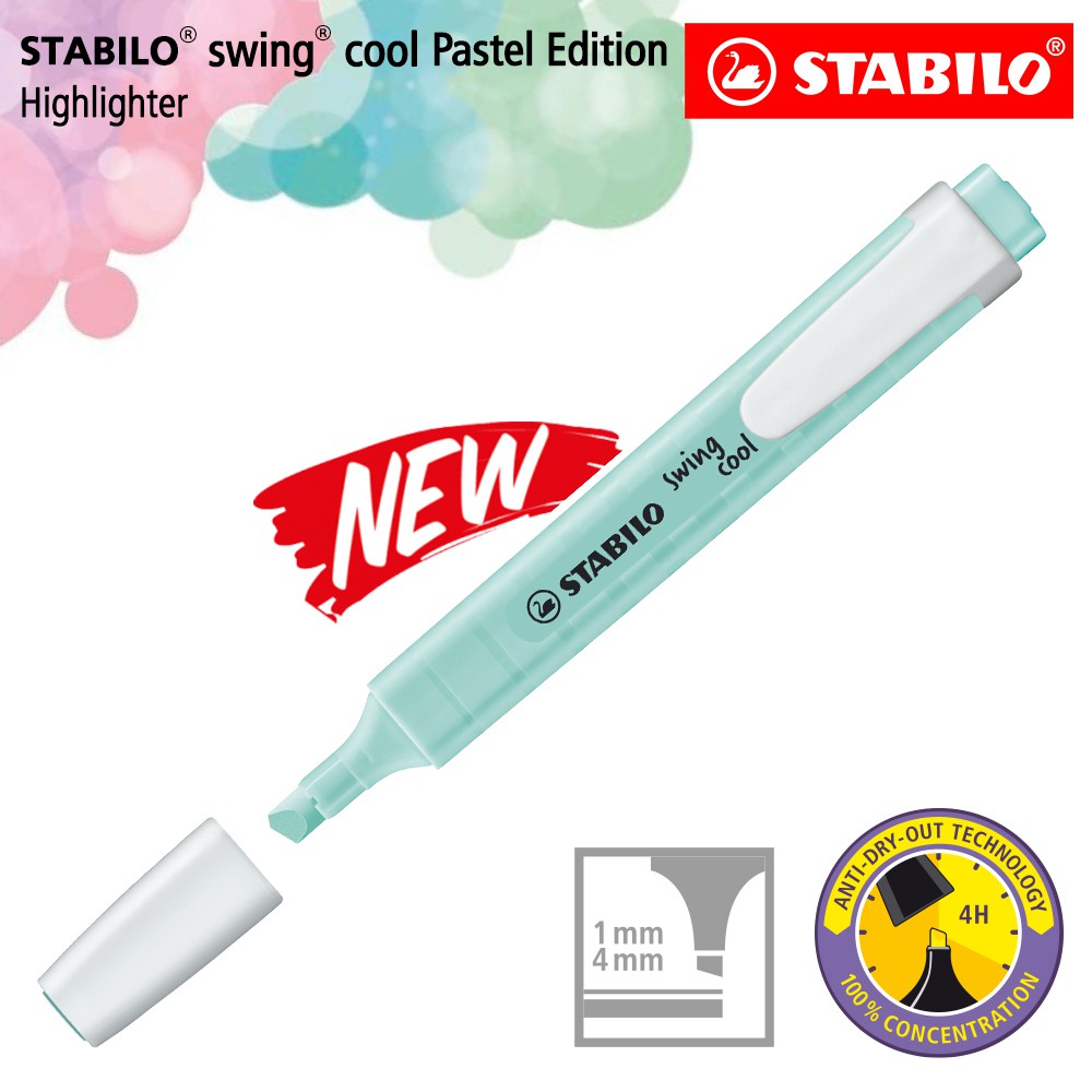  STABILO  Swing Cool Pastel Touch of Turquoise Highlighter 