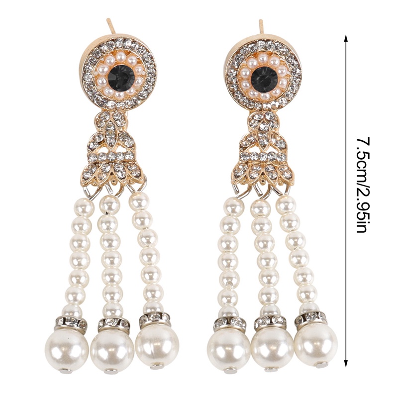 Anting Tusuk Gantung Desain Flapper Gatsby 20s Gaya 1920an Untuk Wanita