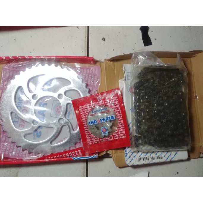Discount Gir Set/ Gear Set/Chain Kit Indopart/Indoparts Suzuki Shogun 125 Ori