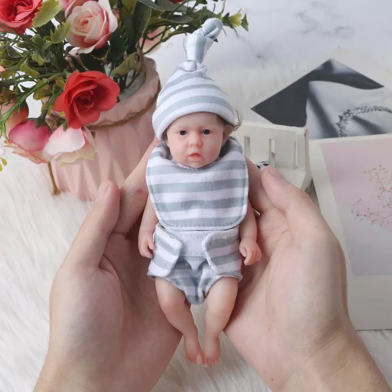 New! Miniatur Reborn Doll Boneka Mini Full Silikon Lentur Realistis