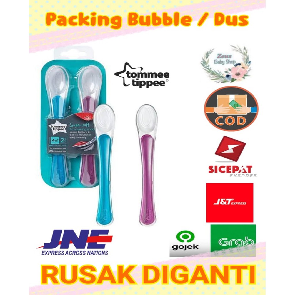 KURU FLEXI FUN SILICONE SPOON - KURU SENDOK SILICONE - Tommee Tippee Silicone Spoon first weaning SOFT - sendok makan anak - zeus