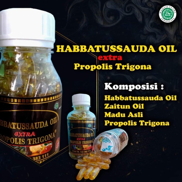 Habbatussauda Extra Propolis Trigona (isi 200)