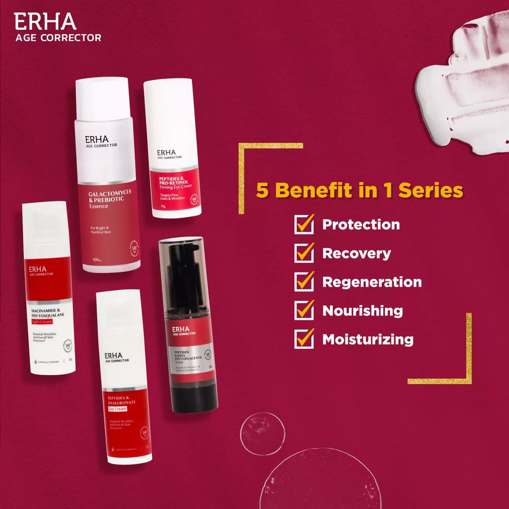 ⭐ BAGUS ⭐ ERHA AGE CORRECTOR SERIES | Day Night Moisturizer Serum Essence