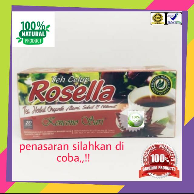 

bunga rosella merah,rosella merah,teh rosella celup,teh celup rosella, isi 1 kotak 20