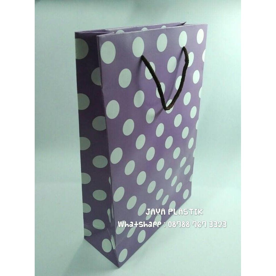 

Paperbag Polkadot Tebal - Ungu