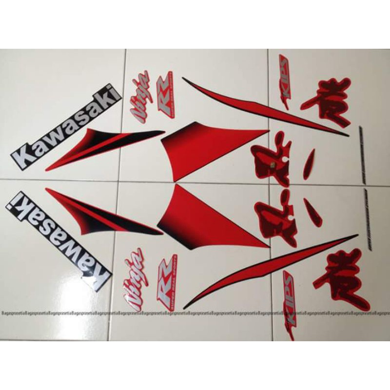 Striping Ninja RR OLD RR lama Merah 2009 2010