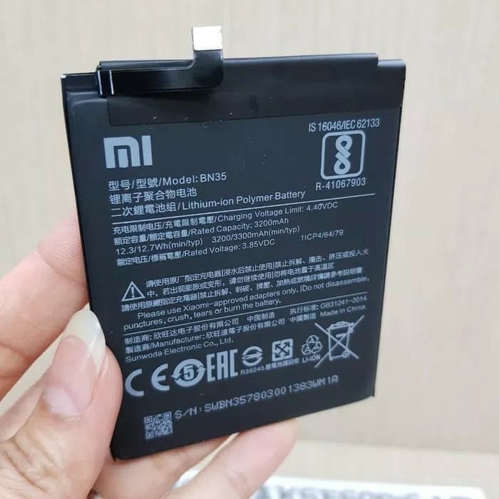 Baterai Xiaomi Redmi 5 / BN35 Original