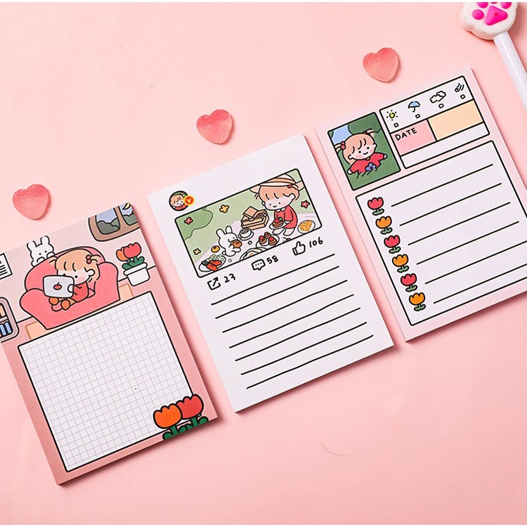 

SKSKHOP Memo Pad Motif Cartoon 50 lembar - PI002
