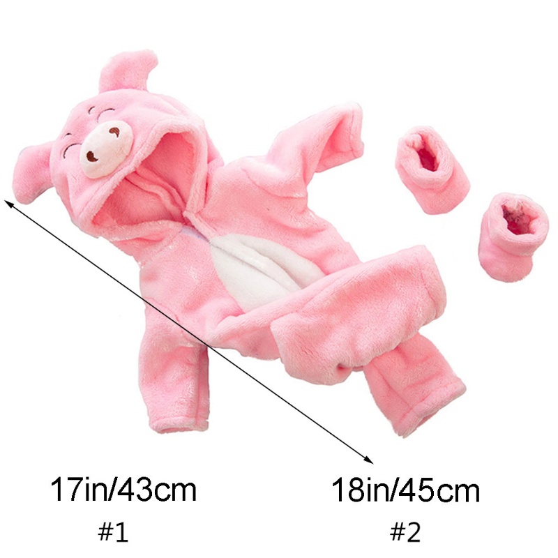 Mary 18inci Pakaian Boneka Anak Perempuan Musim Dingin Hangat Clothes Shoes Perlengkapan Mainan Bayi Newborn