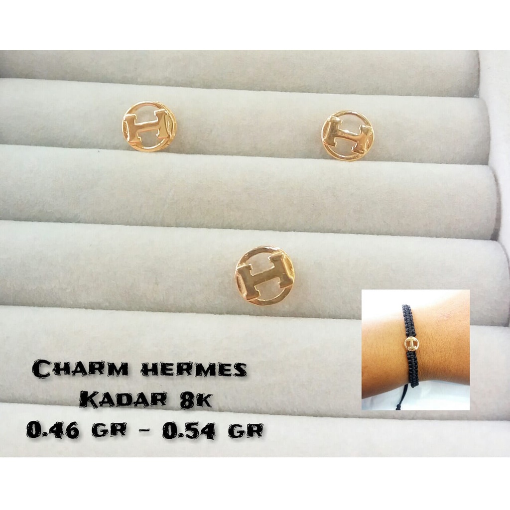 Charm gelang ringan kadar 375/8karat cocok untuk kado