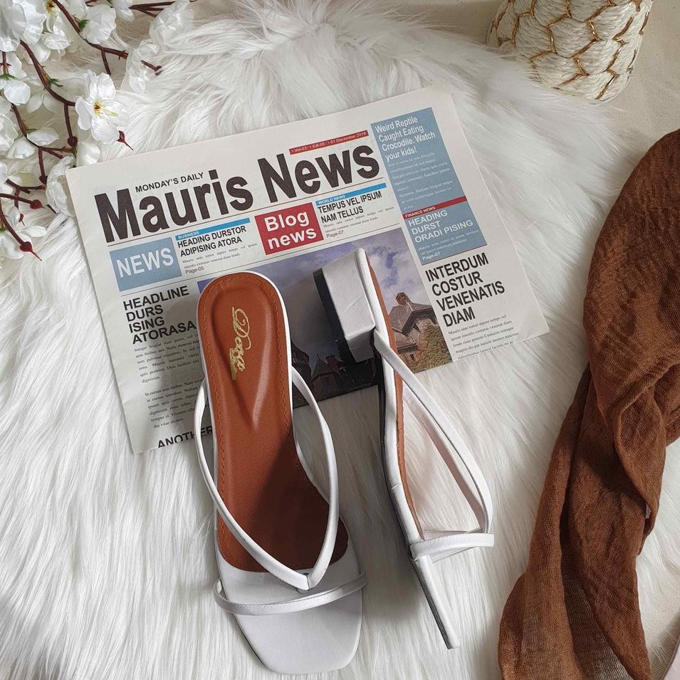 ✪ Sendal kerja casual tali wanita hak tahu kotak ☆