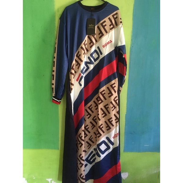 gamis fendi breand extu by uptofemalle fashion