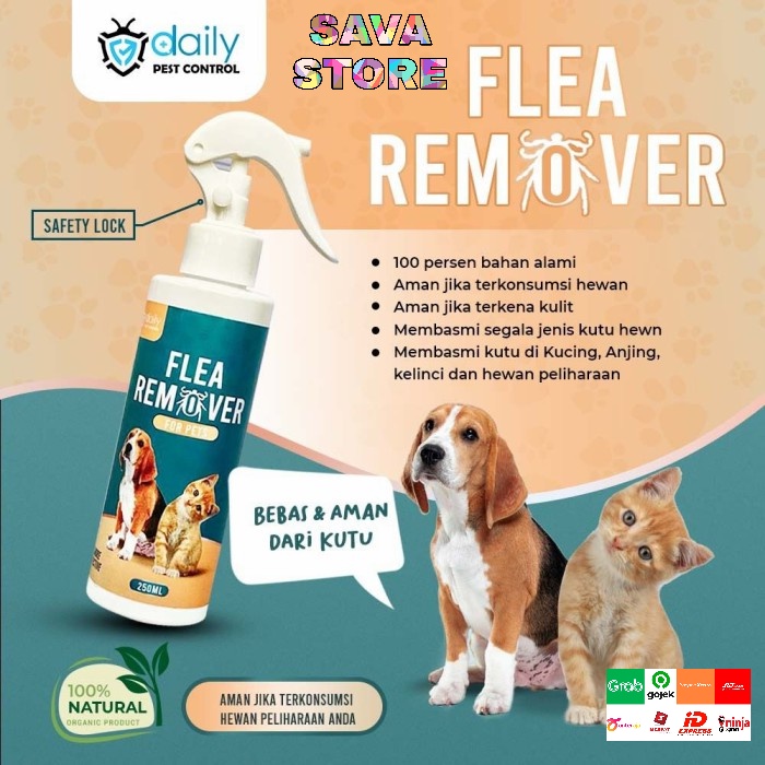 OBAT KUTU KUCING ANJING KELINCI AMPUH !!! DAILY FLEA REMOVER BAHAN ALAMI 100% &amp; ORGANIK