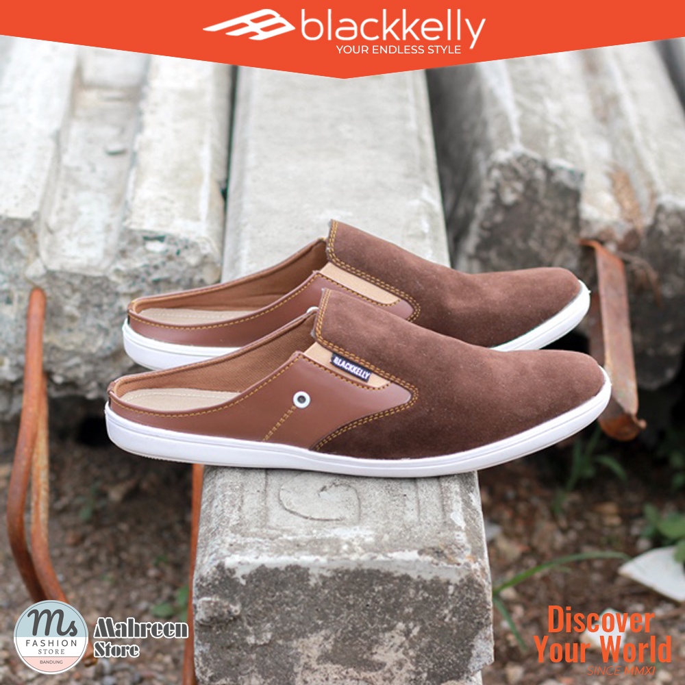 Sepatu Sandal Bustong Slip On Slop Casual Pria Original Blackkelly | BCL 155