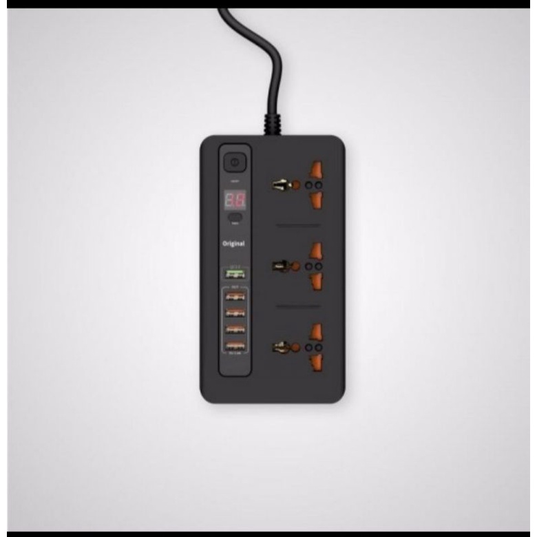 BKL - 05 STOP KONTAK QUALCOMM POWER SOCKET +5 USB PORT 3.4A/MULTIPORT