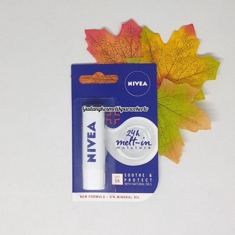 NIVEA LIP CARE / LIP BALM SOOTHE & PROTECT WITH NATURAL OILS SPF 15