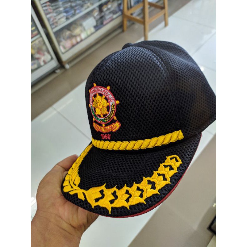 TOPI POLPP hitam dan hijau