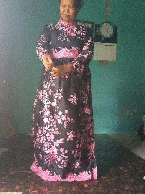 Kemeja Batik Pria Lengan Panjang Size M L Xl Xxl  Bswart Batik Hrb026 Kenongo Hem Panjang Padi