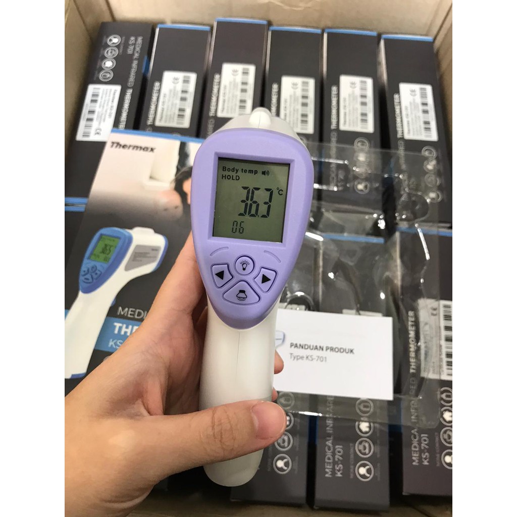 Thermometer Thermax KS-701 Infrared Thermo Gun Forehead Pengukur Suhu